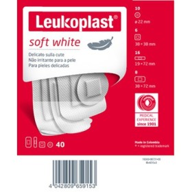Leukoplast Soft Cerotti Delicati in Tessuto 40 Pezzi Assortiti Leukoplast Soft Cerotti Delicati in Tessuto 40 Pezzi Assortiti