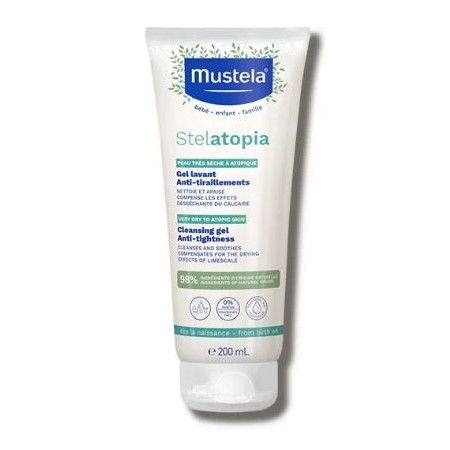 Mustela Stelatopia Gel Detergente Lavante Pelle Secca Bambini 200 ml