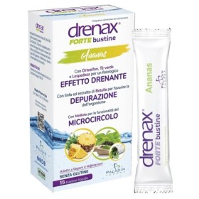 Drenax Forte Integratore Drenante Gusto Ananas 15 Bustine Drenax Forte Integratore Drenante Gusto Ananas 15 Bustine