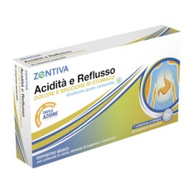 Zentiva Acidità e Reflusso Contro Bruciore e Dolore di Stomaco 20 Compresse Masticabili Zentiva Acidità e Reflusso Contro Bruciore e Dolore di Stomaco 20 Compresse Masticabili