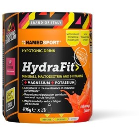 Named Sport Hydrafit Polvere Integratore Energetico Arancia Rossa 400 g Named Sport Hydrafit Polvere Integratore Energetico Arancia Rossa 400 g