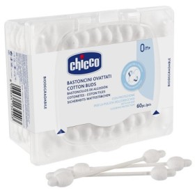 Chicco Bastoncini Ovattati Cotton Fioc 64 pezzi Chicco Bastoncini Ovattati Cotton Fioc 64 pezzi