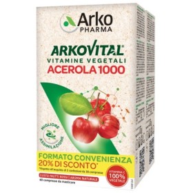 Arkopharma Arkovital Acerola 1000 Integratore di Vitamina C Promo Bipacco 60 compresse Arkopharma Arkovital Acerola 1000 Integratore di Vitamina C Promo Bipacco 60 compresse