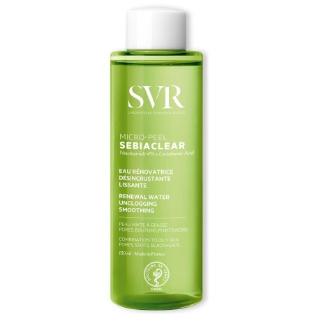 SVR Sebiaclear Micro-Peel Essence Acqua Rinnovatrice Per Pelle Sensibile e Grassa 150 ml