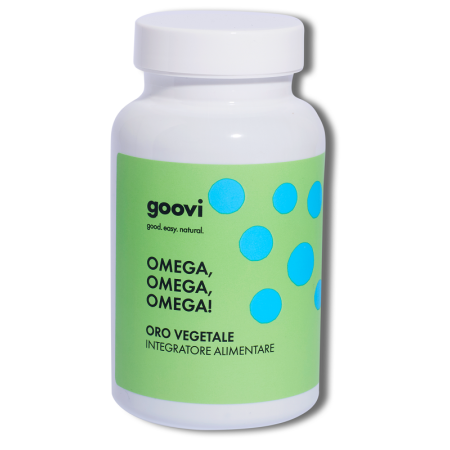 Goovi Oro Vegetale Integratore di Omega 3-6-9  60 Perle Soft Gel