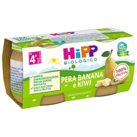 Hipp Bio Omogeneizzato Kiwi Banana Pera 2X80 g Hipp Bio Omogeneizzato Kiwi Banana Pera 2X80 g