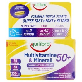 Equilibra Multivitamine & Minerali 50  Integratore di Vitamine e Minerali 30 Compresse Equilibra Multivitamine & Minerali 50  Integratore di Vitamine e Minerali 30 Compresse