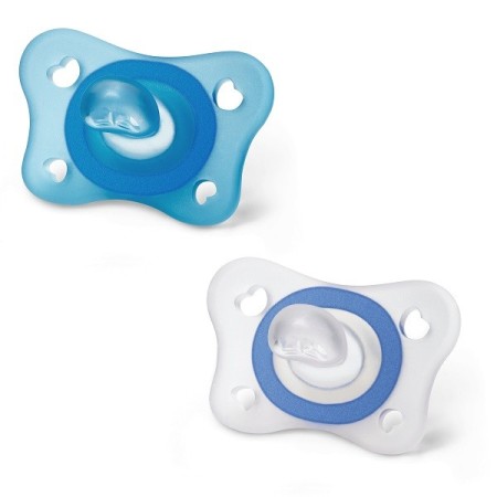 Chicco Gommottino PhysioForma Boy In Silicone Per Bambino 2-6 mesi 2 Pezzi