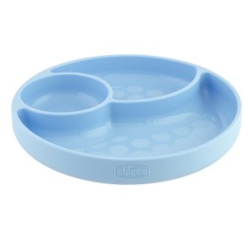 Chicco Piatto Silicone Con Ventosa Blu 1 Pezzo Chicco Piatto Silicone Con Ventosa Blu 1 Pezzo