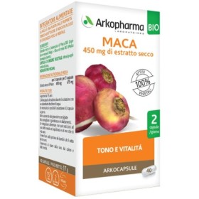 Arkocapsule Maca Bio Integratore Tonico Adattogeno 40 Capsule Arkocapsule Maca Bio Integratore Tonico Adattogeno 40 Capsule