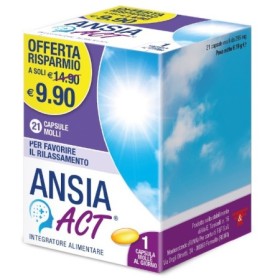 Ansia Act Integratore Tono Dell'Umore 21 Capsule Ansia Act Integratore Tono Dell'Umore 21 Capsule