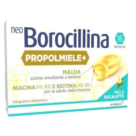 Neoborocillina Propolmiele  Miele E Eucalipto 16 Pastiglie Neoborocillina Propolmiele  Miele E Eucalipto 16 Pastiglie