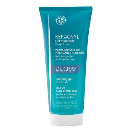 Ducray Keracnyl Gel Detergente Per Pelle Grassa e Acneica 200 ml