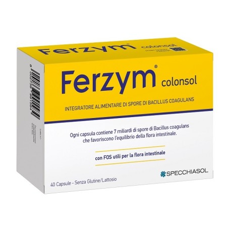 Specchiasol Ferzym Colonsol Per L'equilibrio Della Flora Intestinale 40 Capsule