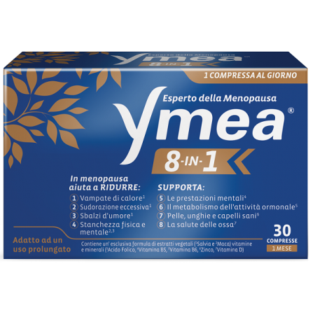 Ymea 8 in 1 Integratore Menopausa 30 Compresse