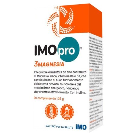 Imopro 3 Magnesia Integratore per il Sistema Nervoso 90 Compresse