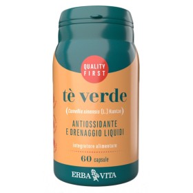 Erba Vita Tè Verde Integratore Antiossidante 60 capsule 450 mg Erba Vita Tè Verde Integratore Antiossidante 60 capsule 450 mg
