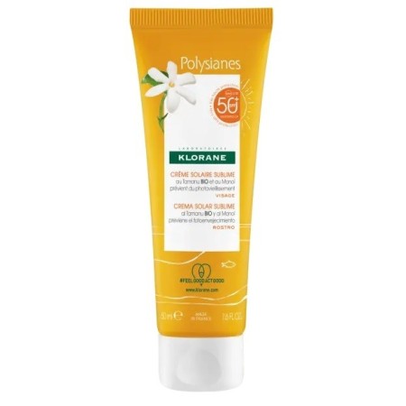 Klorane Les Polysianes Crema Solare Sublime Viso SPF 50  50 ml
