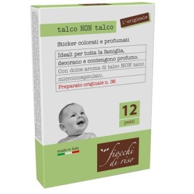 Fiocchi Di Riso Talco Non Talco Cerotti Colorati 12 Pezzi Fiocchi Di Riso Talco Non Talco Cerotti Colorati 12 Pezzi