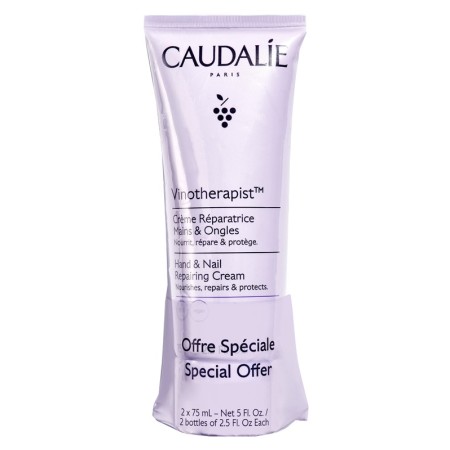 Caudalie Vinotherapist Duo Crema Riparatrice Mani e Unghie 2X75 ml
