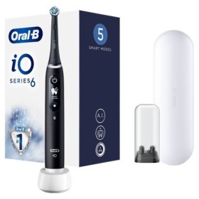 Oral-B Io 6 Spazzolino Elettrico Ricaricabile Nero Lava Con Custodia Da Viaggio e 2 Refill Oral-B Io 6 Spazzolino Elettrico Ricaricabile Nero Lava Con Custodia Da Viaggio e 2 Refill