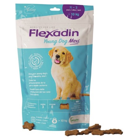 Flexadin Young Dog Maxi Mangime Complementare Per Cani 60 Tavolette