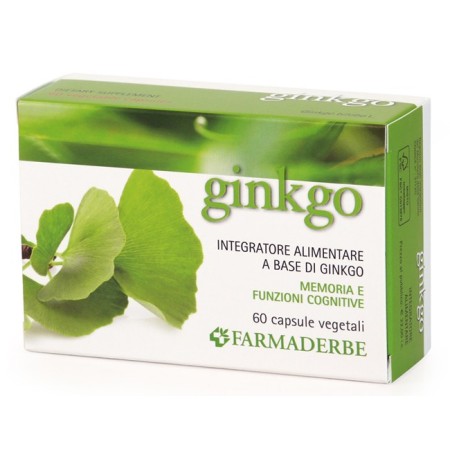 Farmaderbe Ginkbo Biloba Integratore Antiossidante 60 Capsule