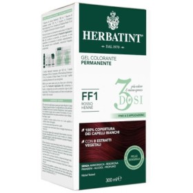 Herbatint Tintura Capelli Gel Permanente 3Dosi FF1 Rosso Henné 300 ml Herbatint Tintura Capelli Gel Permanente 3Dosi FF1 Rosso Henné 300 ml