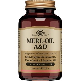 Solgar Merl-Oil A&D Integratore di Olio di Fegato di Merluzzo 100 Perle Solgar Merl-Oil A&D Integratore di Olio di Fegato di Merluzzo 100 Perle