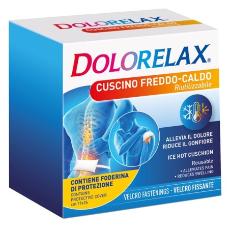 DolorelaxIce Hot Cuscino Riutilizzabile con Velo 12x28 cm 1 Pezzo