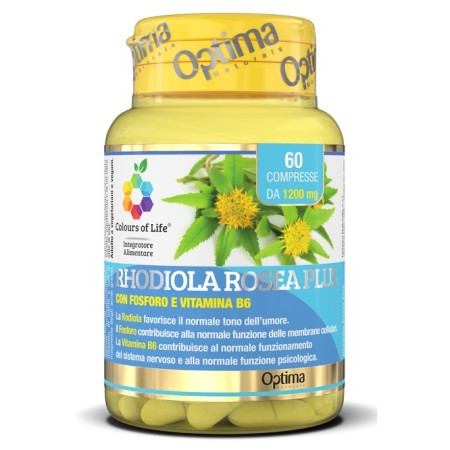 Optima Colours of Life Rhodiola Rosea Plus Integratore Tono dell’Umore 60 Compresse