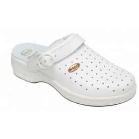 Dr. Scholl New Clog Bonus Fori Pelle Bianco n°46 Dr. Scholl New Clog Bonus Fori Pelle Bianco n°46