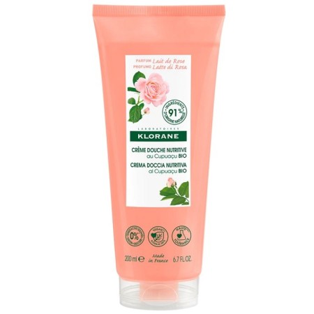 Klorane Crema Doccia Distensivo Latte di Rosa 200 ml